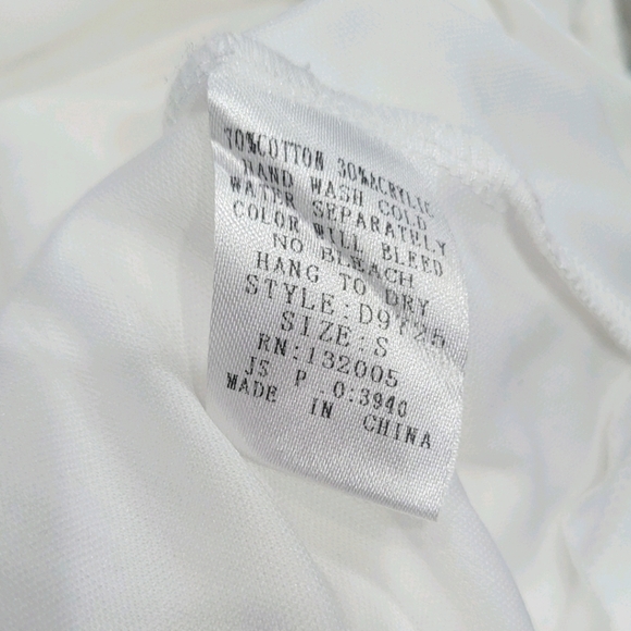 Entro Sz S Eyelet Casual White Tunic Short Dress - Picture 10 of 13